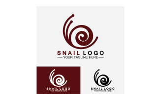 Snail animal slow logo icon vector template v51