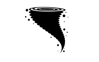 Tornado vortex icon logo vector v11