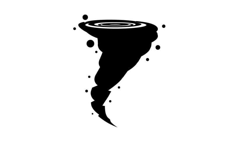 Tornado vortex icon logo vector v13 Logo Template
