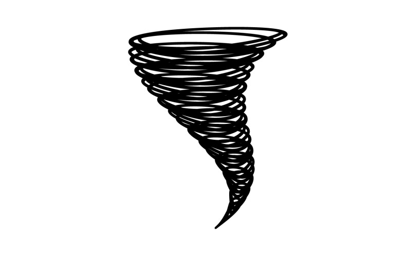 Tornado vortex icon logo vector v16 Logo Template