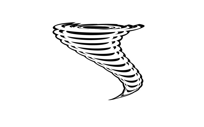 Tornado vortex icon logo vector v19 Logo Template