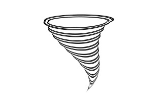 Tornado vortex icon logo vector v1