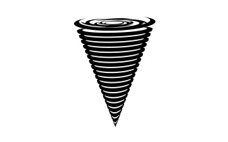 Tornado vortex icon logo vector v21