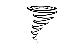 Tornado vortex icon logo vector v22