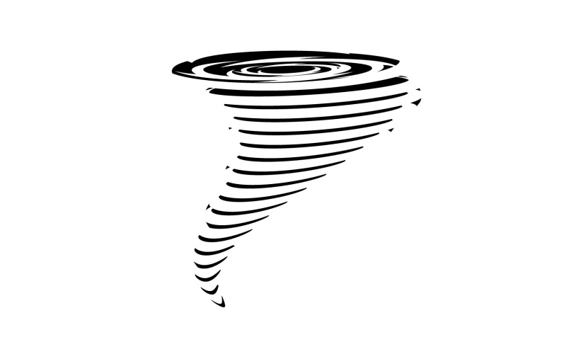Tornado vortex icon logo vector v23 Logo Template