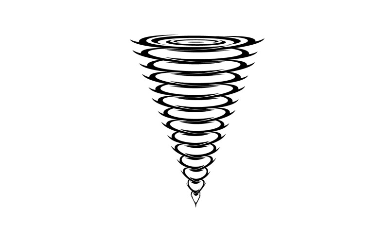 Tornado vortex icon logo vector v24 Logo Template