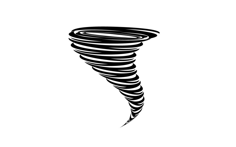 Tornado vortex icon logo vector v25 Logo Template