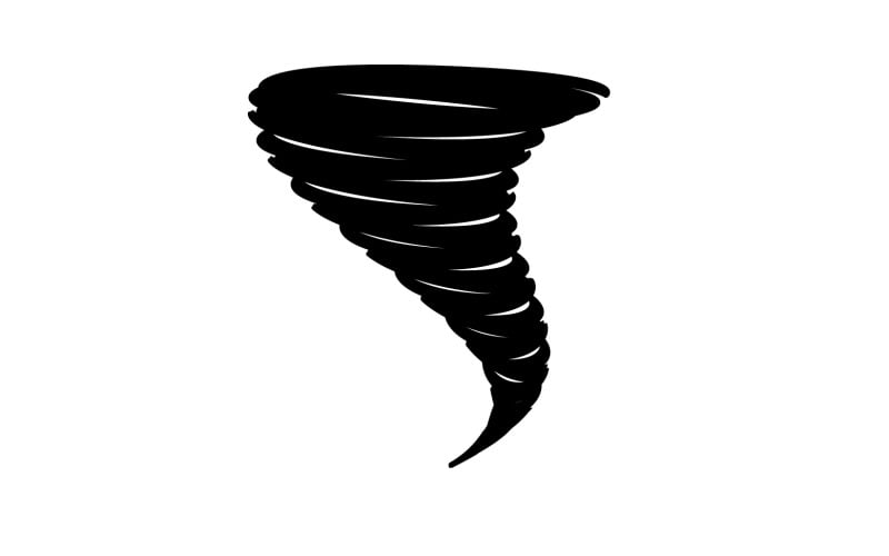 Tornado vortex icon logo vector v26 Logo Template