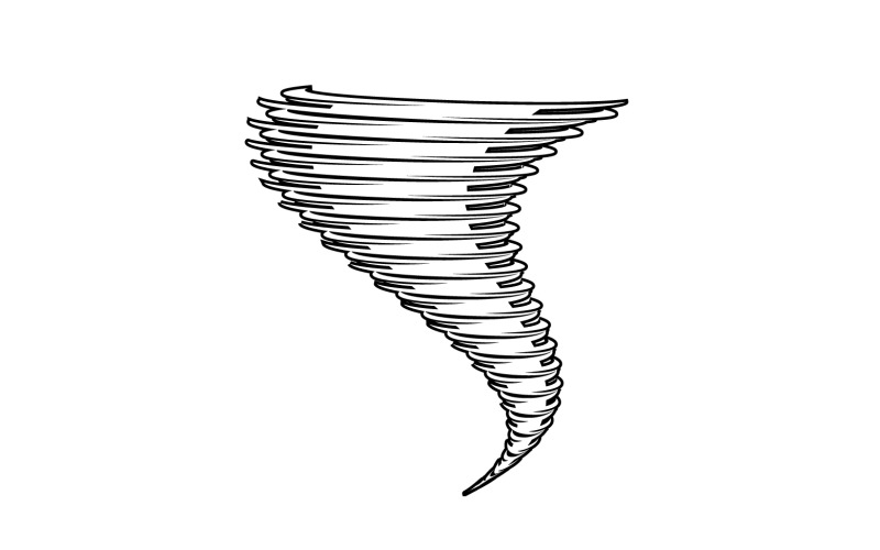 Tornado vortex icon logo vector v27 Logo Template