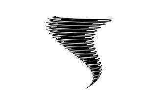 Tornado vortex icon logo vector v28