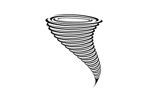 Tornado vortex icon logo vector v2