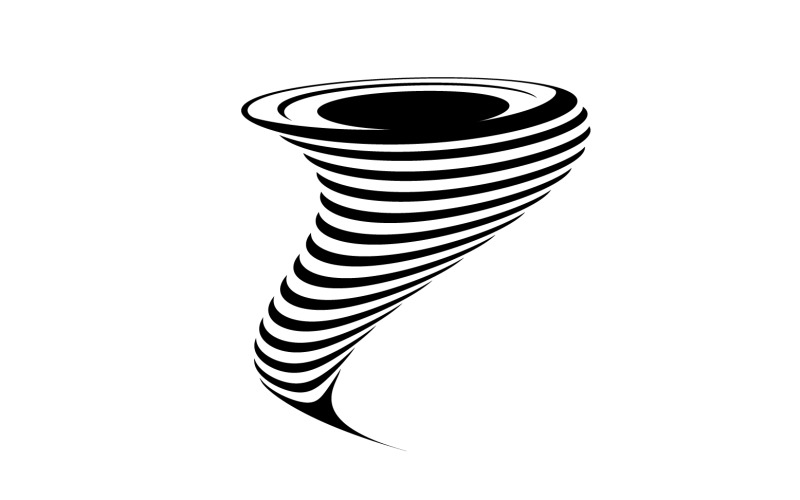 Tornado vortex icon logo vector v31 Logo Template