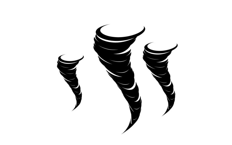 Tornado vortex icon logo vector v32 Logo Template