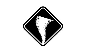 Tornado vortex icon logo vector v34