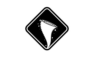 Tornado vortex icon logo vector v36