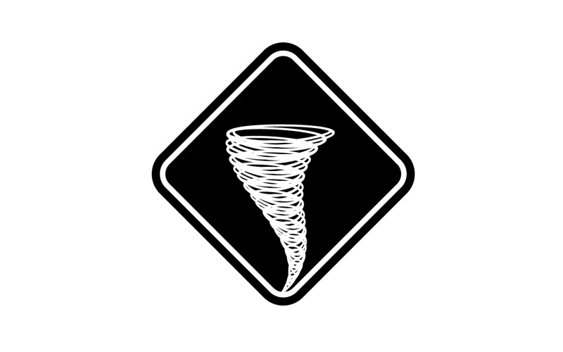 Tornado vortex icon logo vector v37 Logo Template