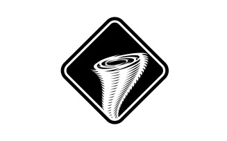 Tornado vortex icon logo vector v38