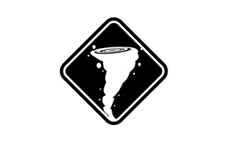 Tornado vortex icon logo vector v39