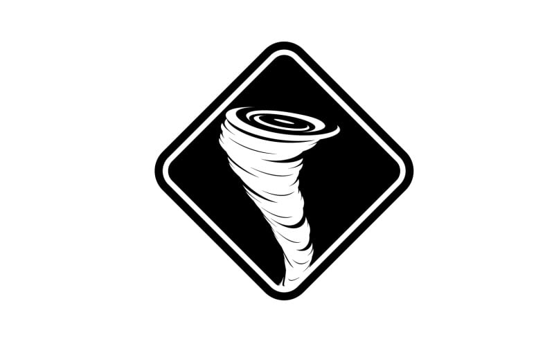 Tornado vortex icon logo vector v40 Logo Template