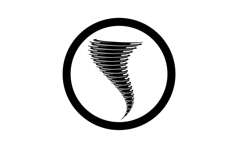 Tornado vortex icon logo vector v41 Logo Template