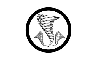 Tornado vortex icon logo vector v42