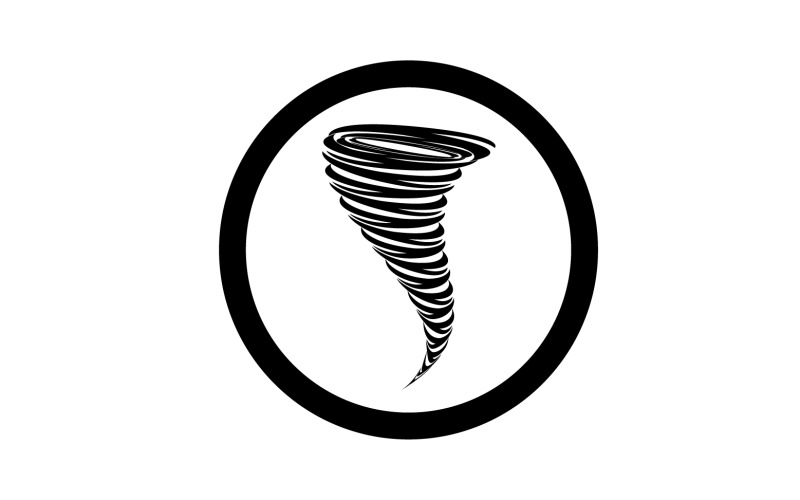 Tornado vortex icon logo vector v43 Logo Template