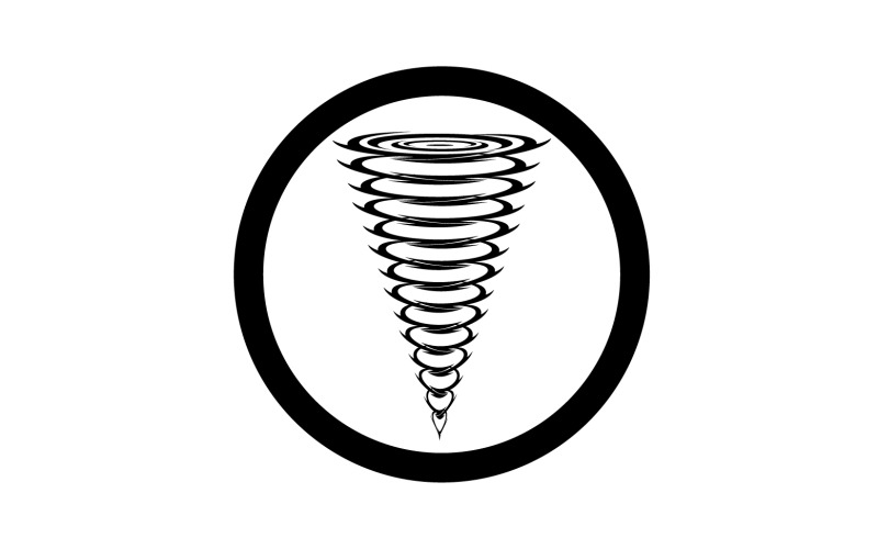 Tornado vortex icon logo vector v45 Logo Template
