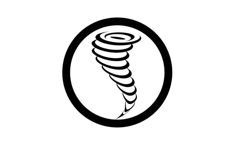 Tornado vortex icon logo vector v46 Logo Template