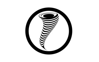 Tornado vortex icon logo vector v47