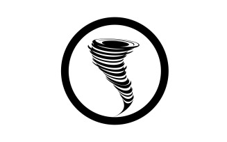 Tornado vortex icon logo vector v48