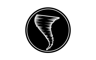 Tornado vortex icon logo vector v49