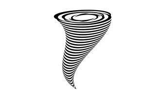 Tornado vortex icon logo vector v4