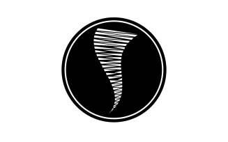 Tornado vortex icon logo vector v50
