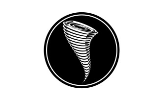 Tornado vortex icon logo vector v51