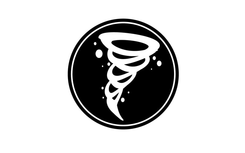 Tornado vortex icon logo vector v53 Logo Template