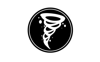 Tornado vortex icon logo vector v53