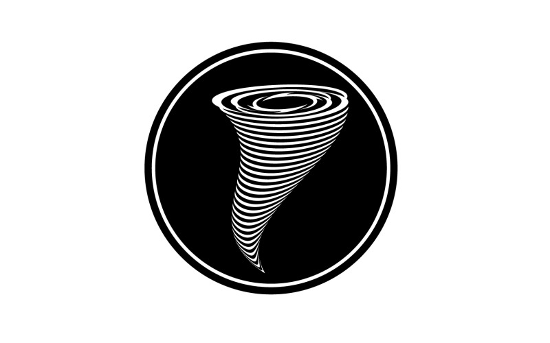 Tornado vortex icon logo vector v55 Logo Template