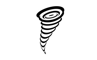 Tornado vortex icon logo vector v5