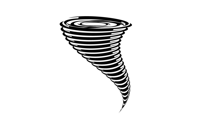 Tornado vortex icon logo vector v6 Logo Template