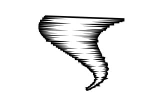 Tornado vortex icon logo vector v8