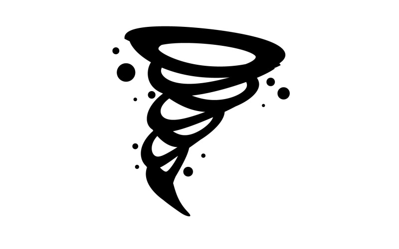 Tornado vortex icon logo vector v9 Logo Template