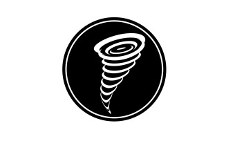 Tornado vortex icon logo vector v56