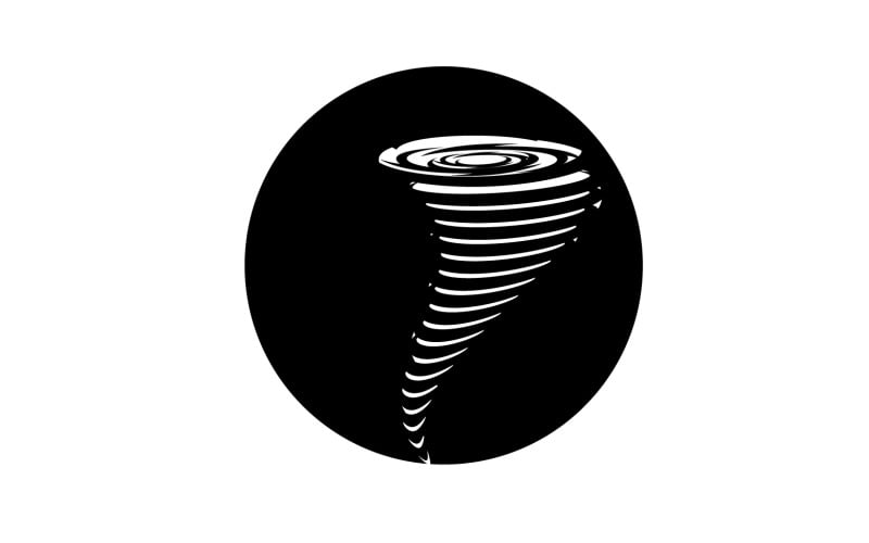 Tornado vortex icon logo vector v59 Logo Template