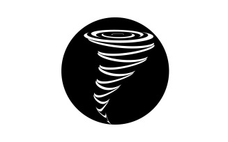 Tornado vortex icon logo vector v60