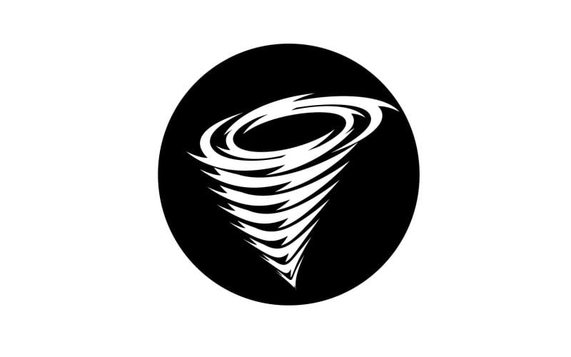 Tornado vortex icon logo vector v64 Logo Template
