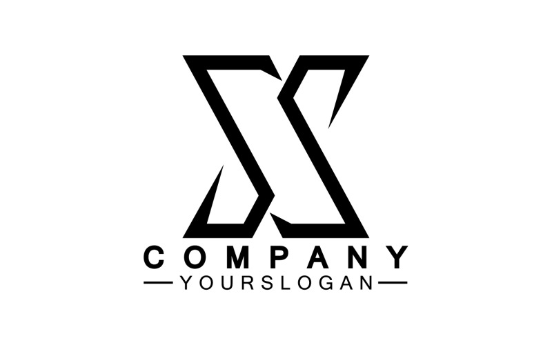 X initial name logo company vector v10 Logo Template