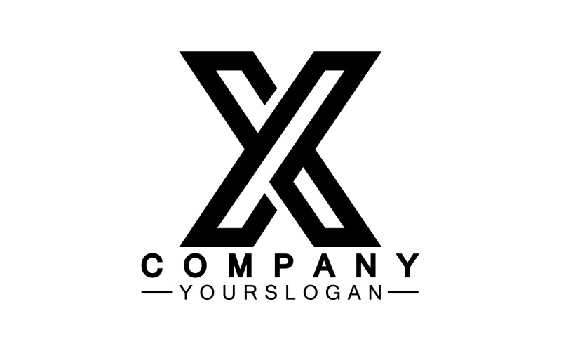 X initial name logo company vector v16 Logo Template