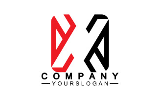 X initial name logo company vector v23
