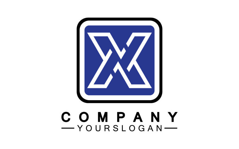 X initial name logo company vector v27 Logo Template