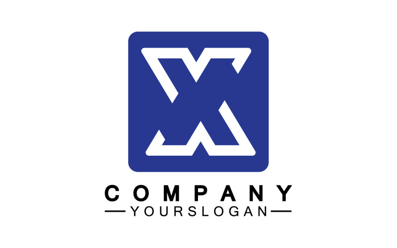 X initial name logo company vector v30 Logo Template